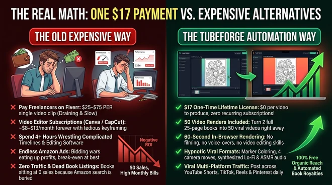 The Old Expensive Way vs The TubeForge Automation Advantage Comparison Chart